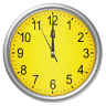 Yellow clock (Wallpapyrus pro)