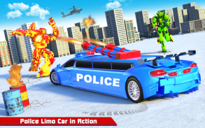 Limo Car Dino Robot Car Game screenshot 0