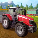 Modern Farm Harvesting Season Icon