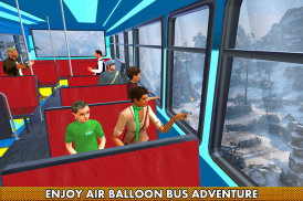 Aventura de ônibus de balão de ar voador screenshot 12