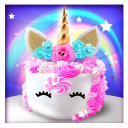 Unicorn Birthday Cake and Candles