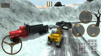 Heavy Snow Excavator Crane Simulator 2018 screenshot 3