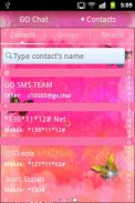 Đẹp hồng Theme GO SMS Pro screenshot 3
