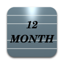 Twelve Month Calendar Icon