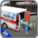 Ambulan Penyelamatan driver 3D