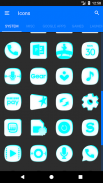 Inverted White and Cyan Icon Pack ✨Free✨ screenshot 20