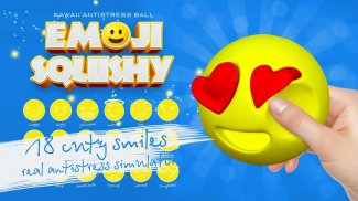 Squishy emoji sorriso kawaii bola anti-stress screenshot 1