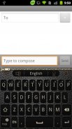 GO Keyboard BlackLeather theme screenshot 0