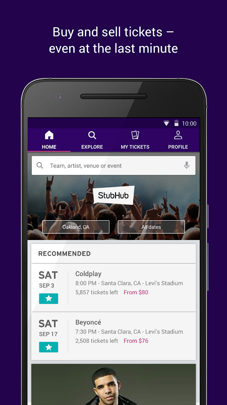 Download StubHub Live Event Tickets MOD APK v73.2.4 for Android