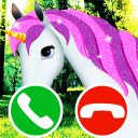 juego de simulación de llamada de unicornio Icon