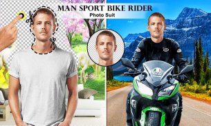 Man Bike Rider Photo Editor screenshot 1