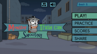 Monster Trash Can Toss screenshot 1