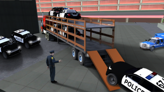 3D Police Car Cargo Transport screenshot 2