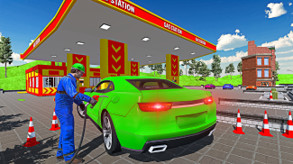 New Gas Station Car Driving Game - Car Parking Sim screenshot 1