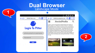 Dual Screen Browser - mehrere Bildschirme screenshot 6