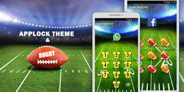 Applock Theme Rugby screenshot 0