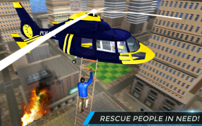 Real City Police Helicopter Games: Rescue Missions screenshot 13