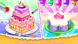 बर्फ मलाई केक निर्माता : मिठाई महाराज screenshot 2