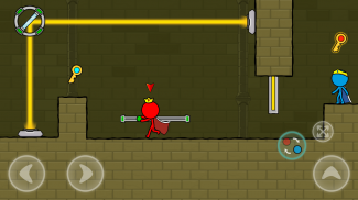 Red and Blue Stickman : Animation Parkour screenshot 2