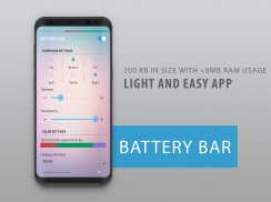 Battery Bar : Energy Bars on Status bar screenshot 3