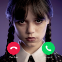 Wednesday 2 Addams Fake Call Icon