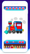 Train Coloring Book Game screenshot 2