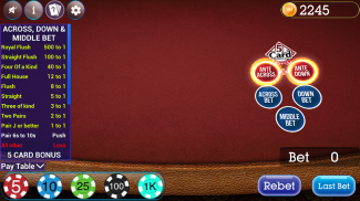 Criss Cross Poker screenshot 2