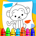 Learning & Coloring Book Game Icon
