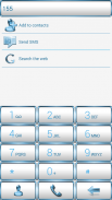 Dialer FrameWhite Blue Theme screenshot 4