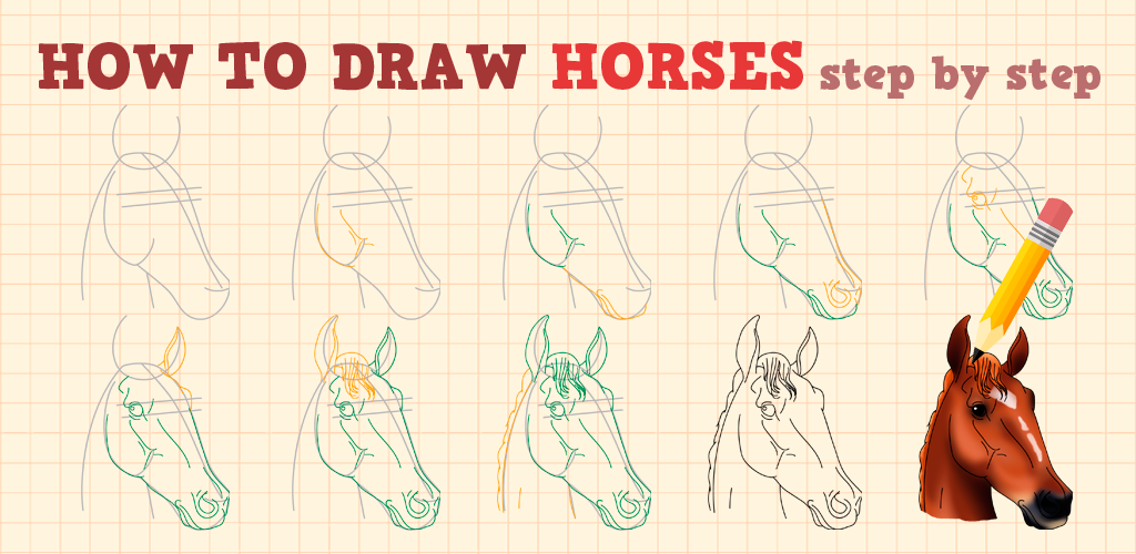 Download do APK de Como desenhar um cavalo realista para Android