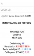 Menstruación fertilidad Pro Lt screenshot 4