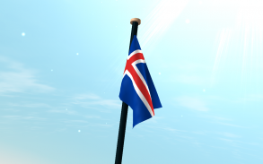 Islandia Flaga 3D Bezpłatne screenshot 13