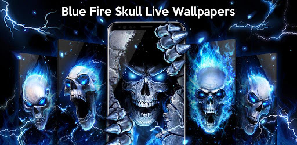About Blue Fire Skull Live Wallpaper Google Play version   Apptopia
