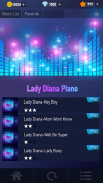 Lady Diana Piano Tiles Game screenshot 2