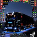 US Truck Driving Transport 3D icon