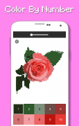 Rose Flowers Coloring Book, Color By Number Pixel screenshot 4