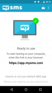 mysms - SMS de votre PC screenshot 1