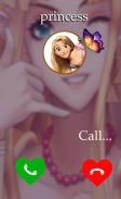 fake call princess prank Simulator screenshot 2