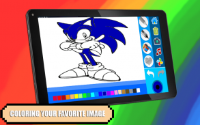 Soni Coloring Cartoon Blue screenshot 1