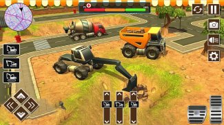 Heavy Excavator Crane City Construction Simulator screenshot 2