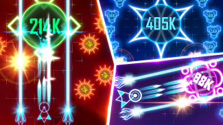 Glow Geometry Space Shooter screenshot 2