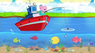 Pesca con Hippo: Pescar juego screenshot 4