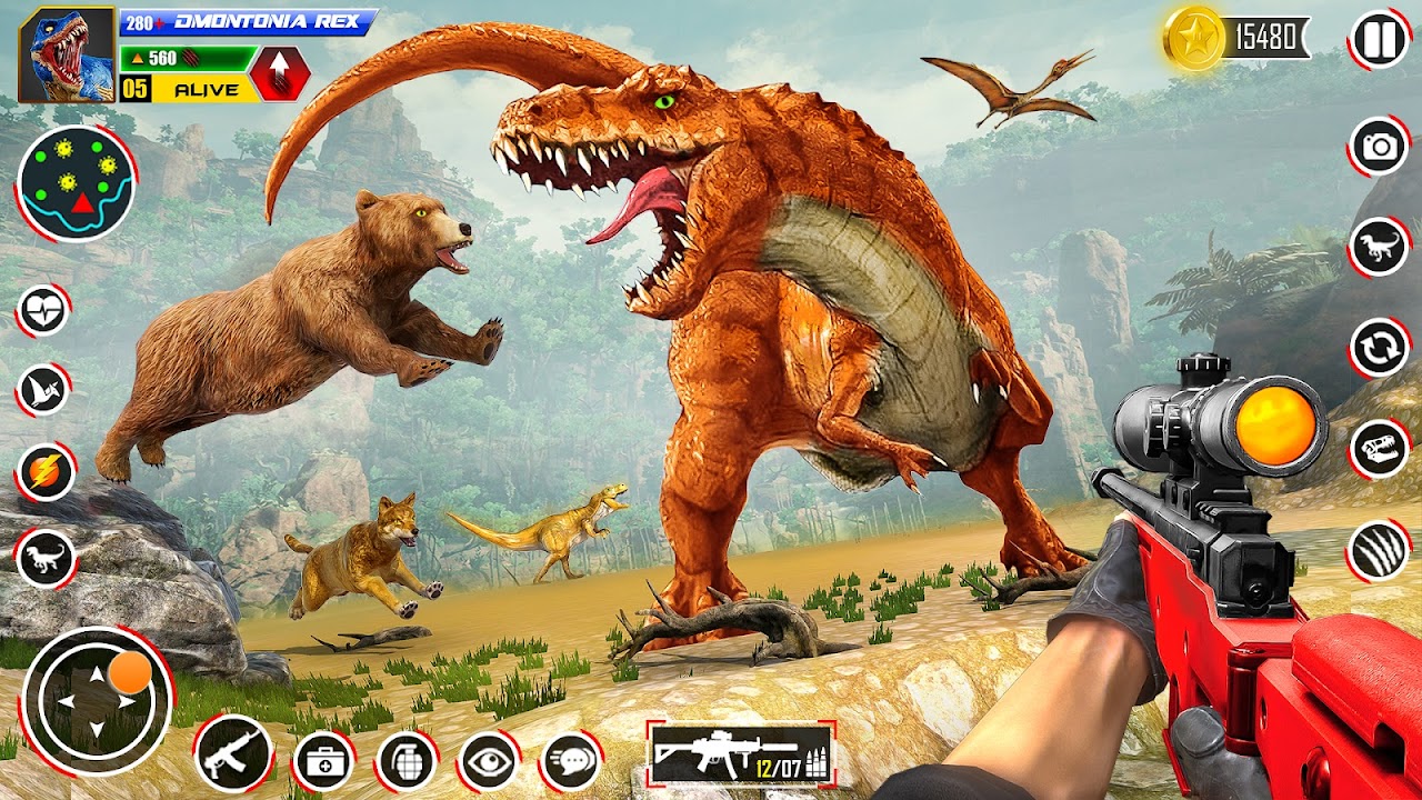 Download Wild Dino Hunting 3D: Gun Game android on PC