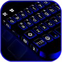 Tema Keyboard Blue Black Icon