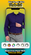 Man Formal Shirt Photo Suit screenshot 5