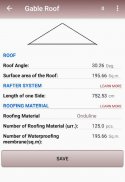 Calculation of roofs screenshot 6