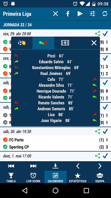 Download do APK de Resultados para Liga Portugal para Android