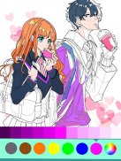 Romantic Anime Coloring Book screenshot 3