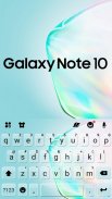 Galaxy Note 10 Tastatur-Thema screenshot 2