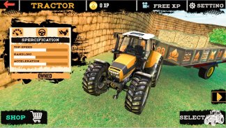 Offroad Tractor Trolley Cargo Driving screenshot 3